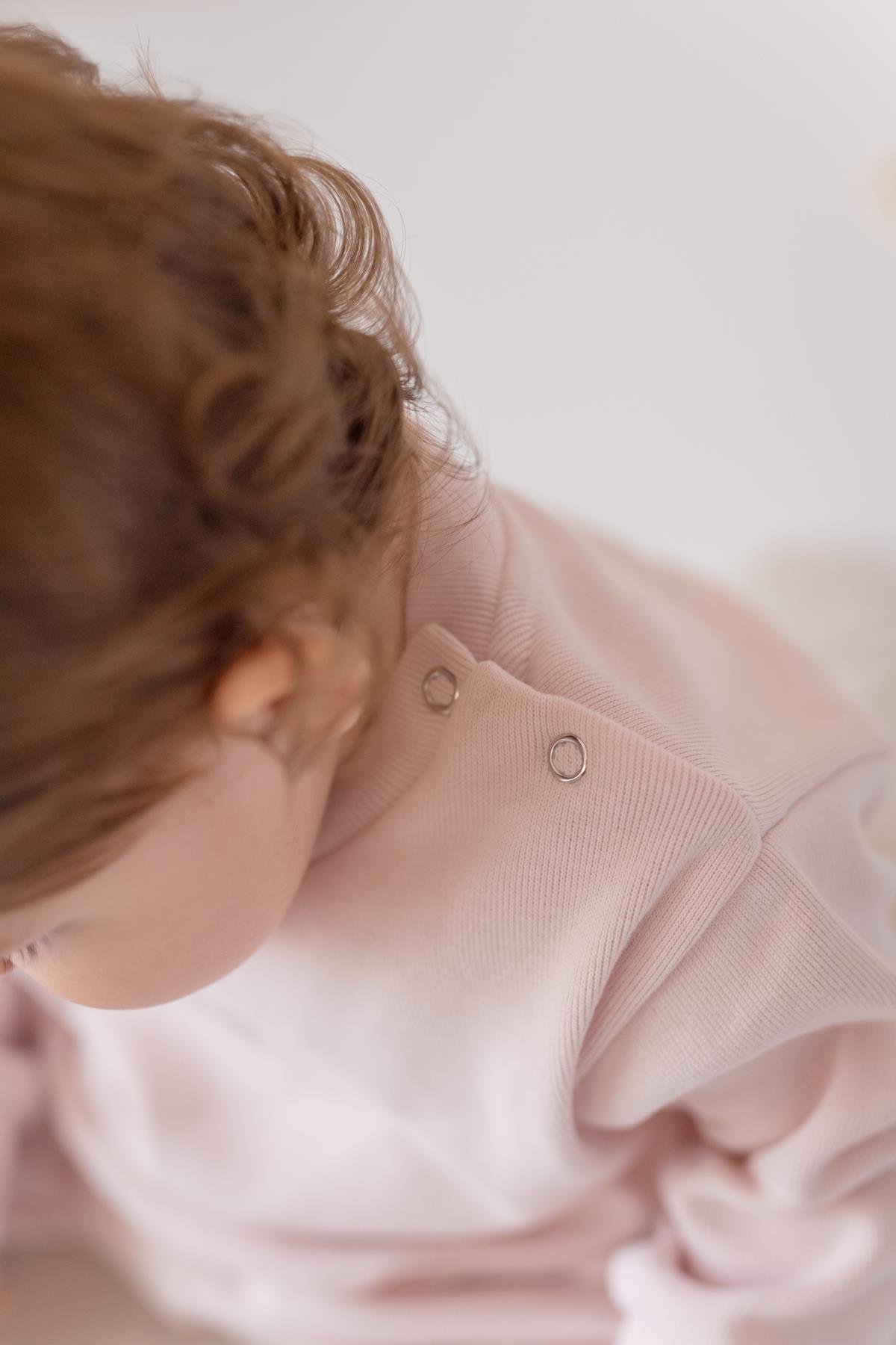 Unisex Bebek Organik İkili Takım - Pudra