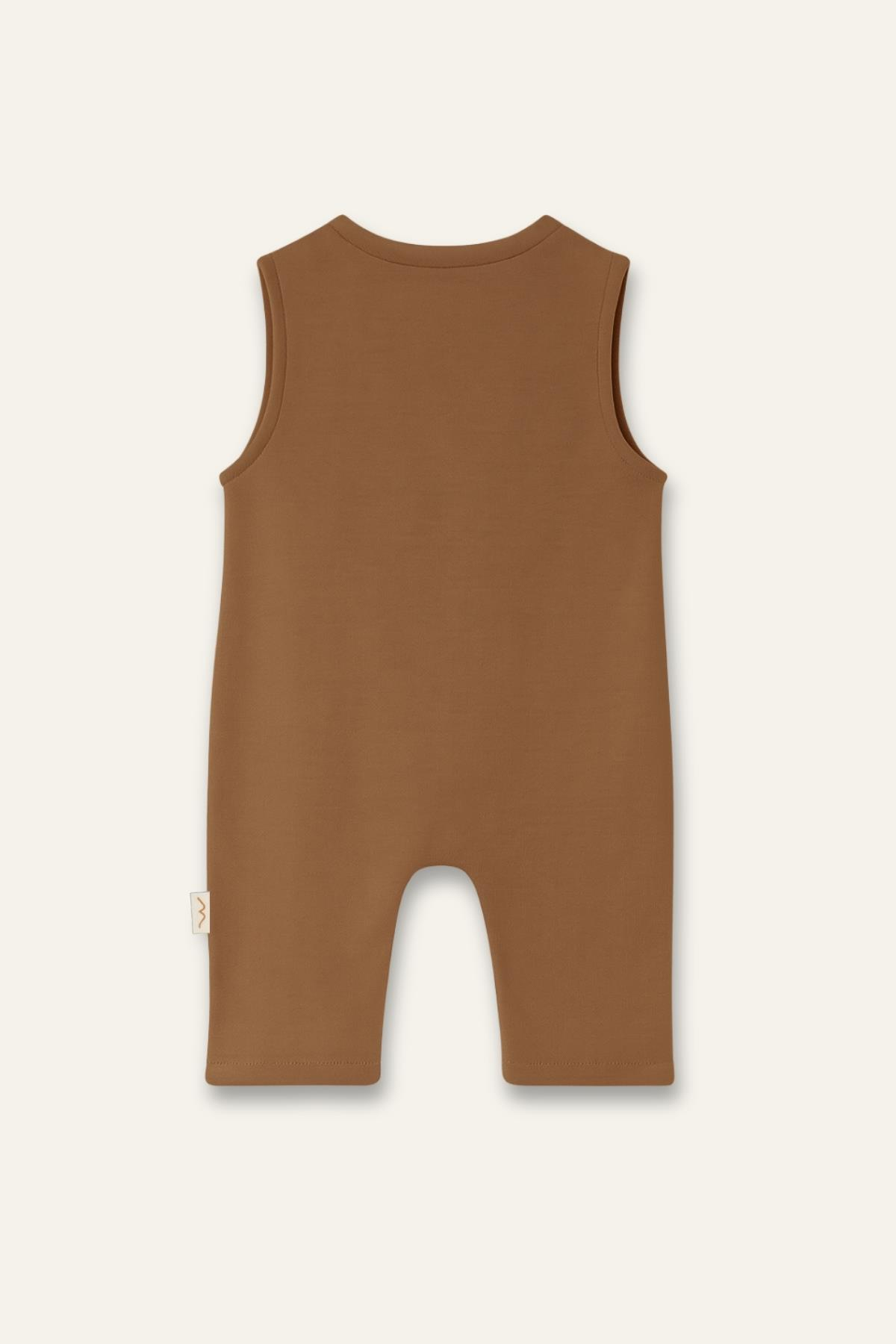 Unisex Bebek Organik Tulum - Bej