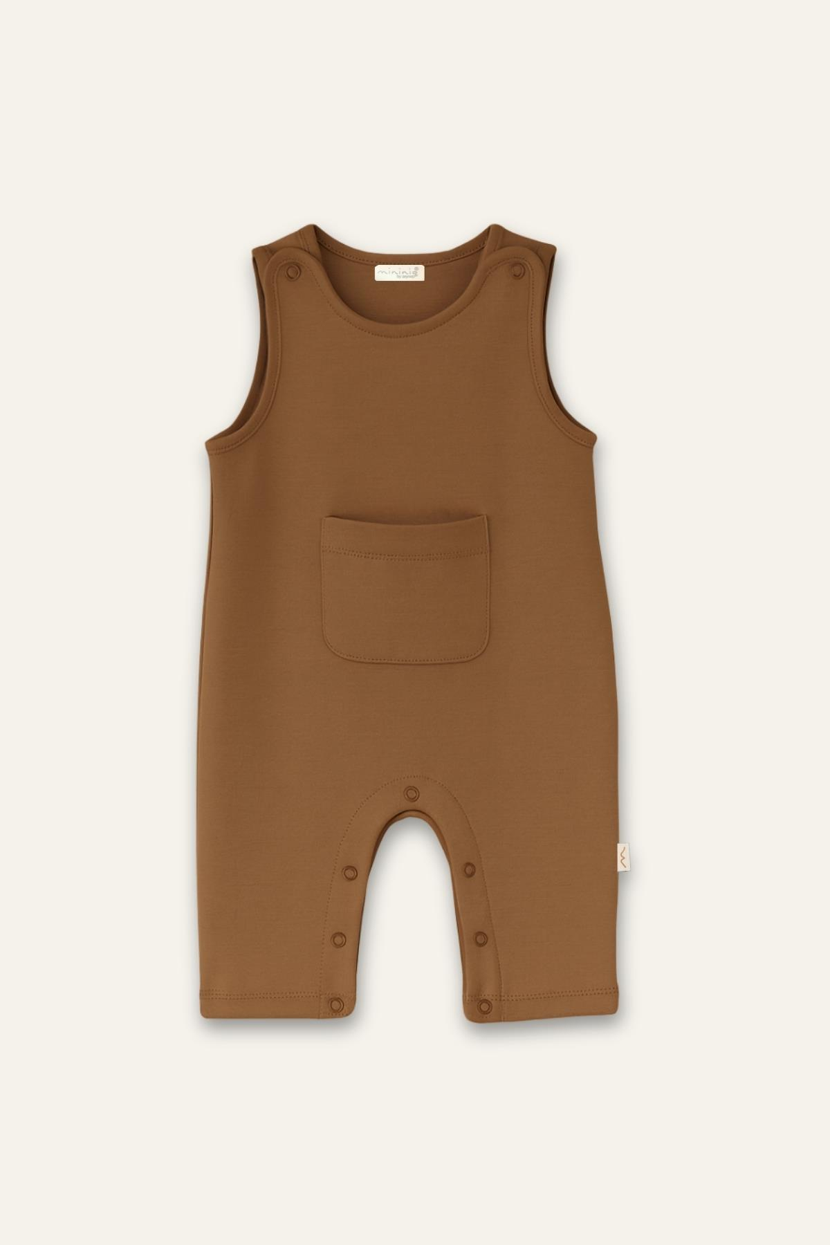 Unisex Bebek Organik Tulum - Bej