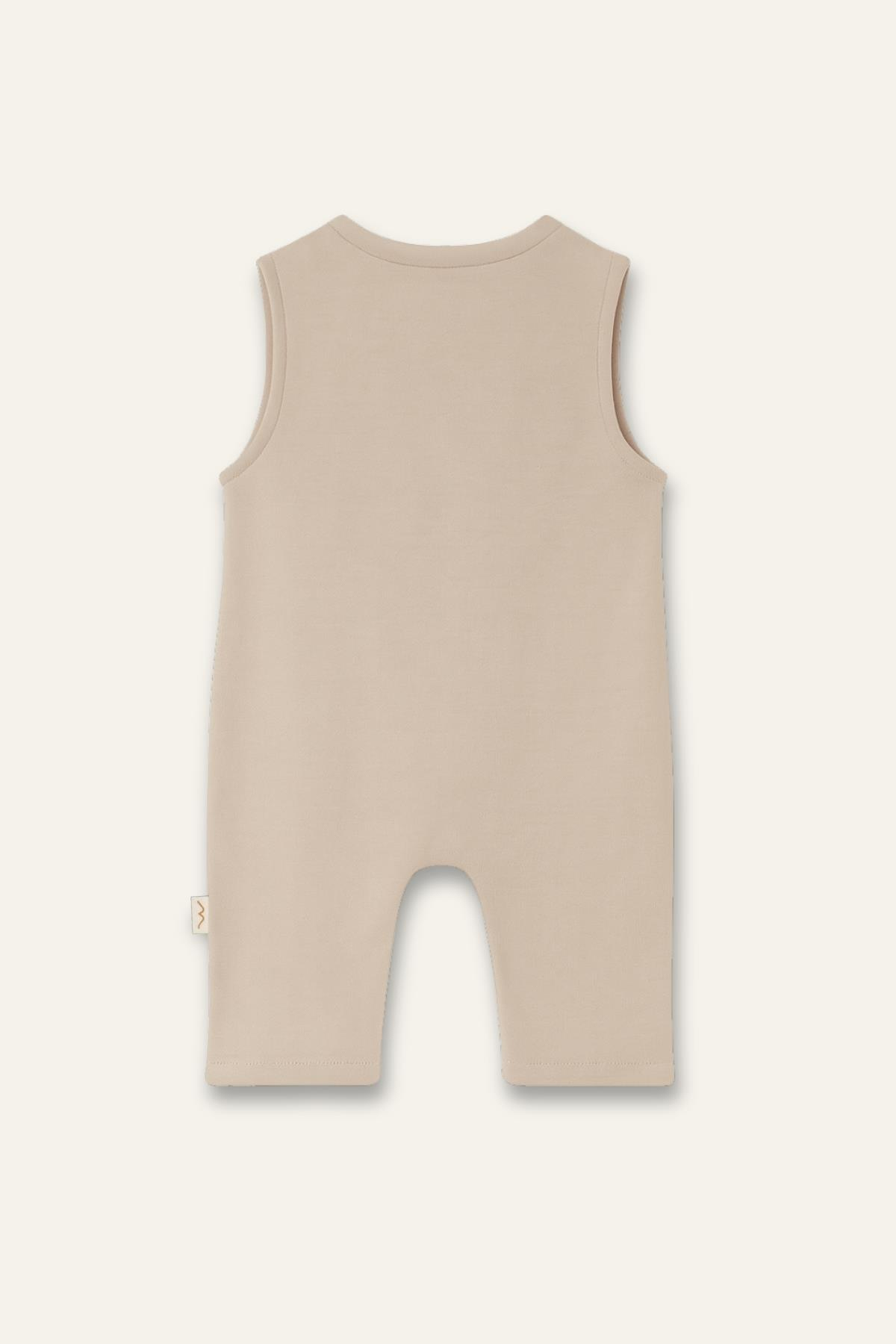 Unisex Bebek Organik Tulum - Ekru