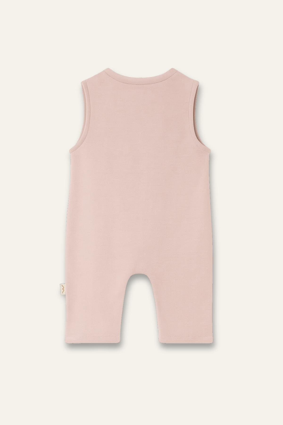 Unisex Bebek Organik Tulum - Pudra