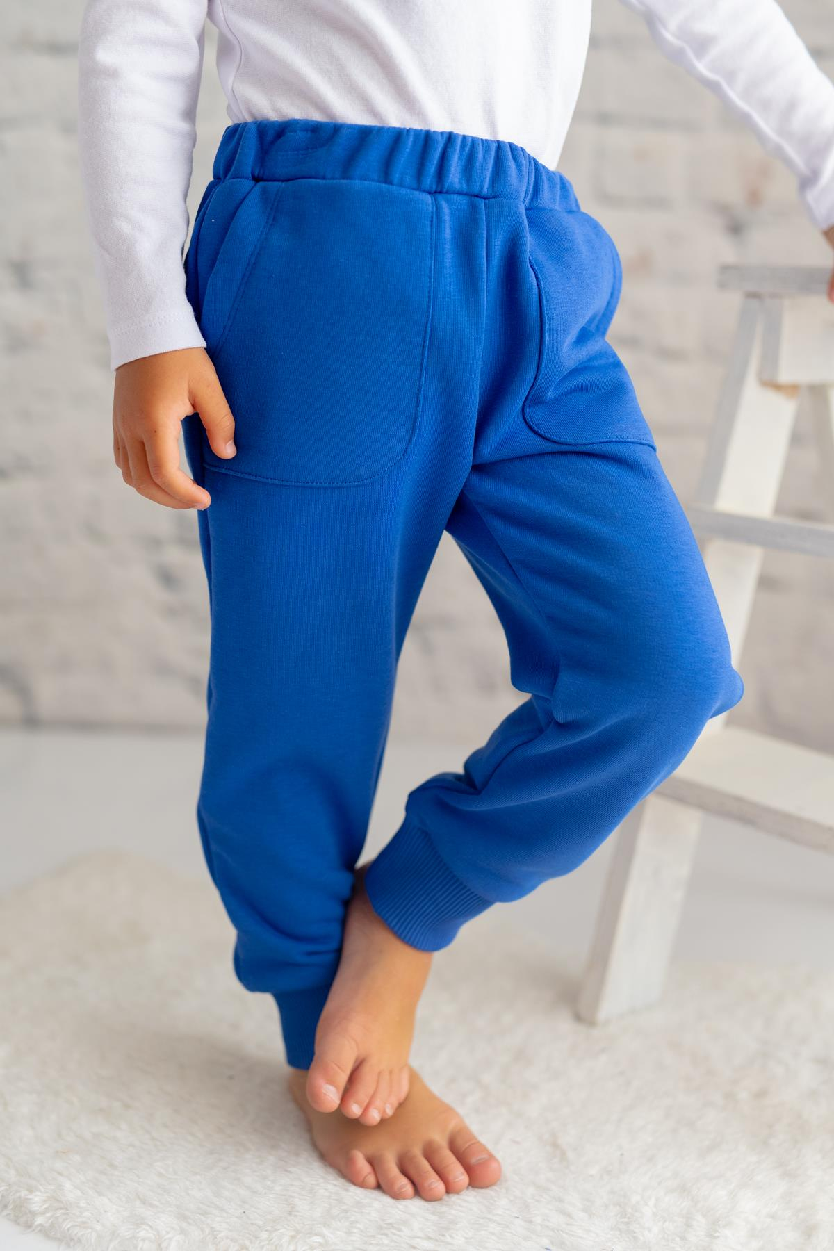 Unisex Çocuk Cepli Eşofman Altı