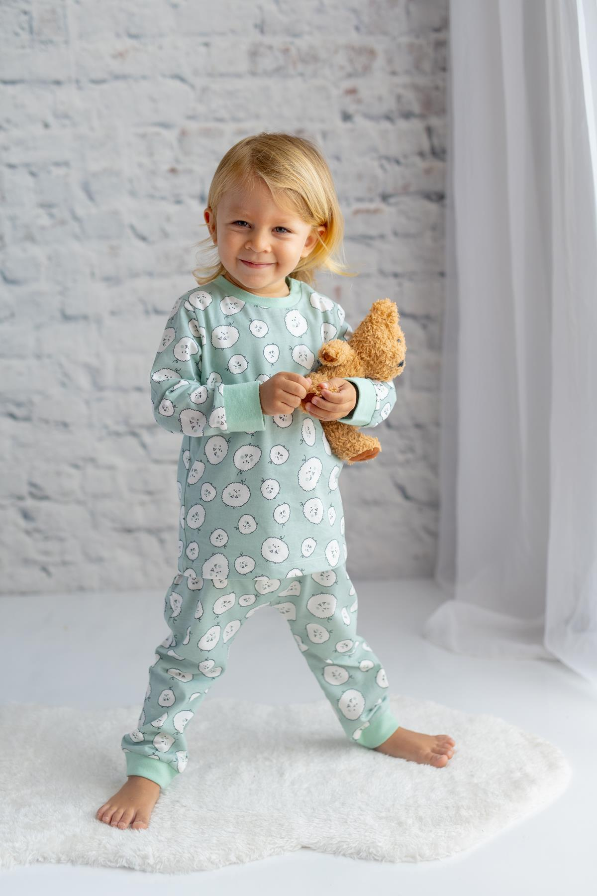 UNISEX COCUK DESENLI PIJAMA TAKIMI