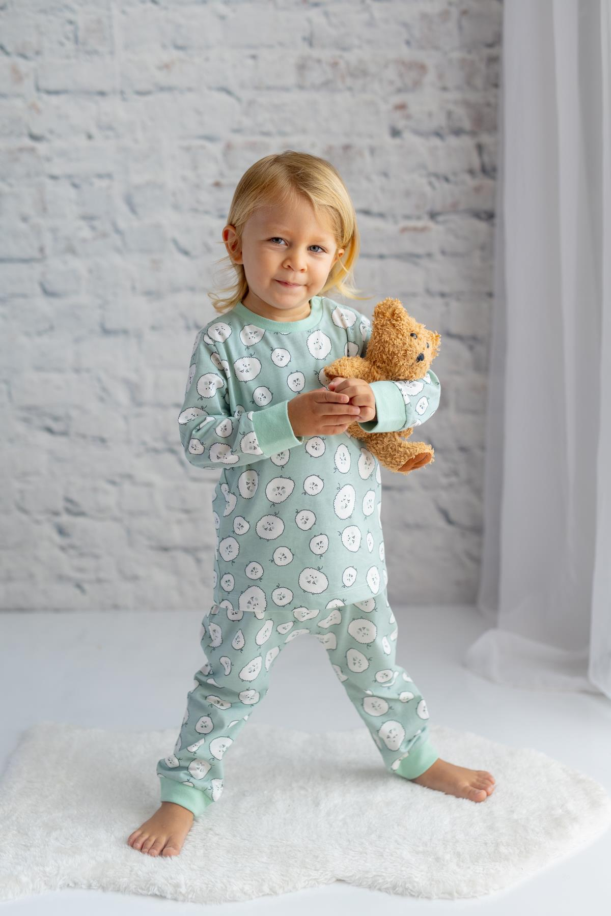 UNISEX COCUK DESENLI PIJAMA TAKIMI