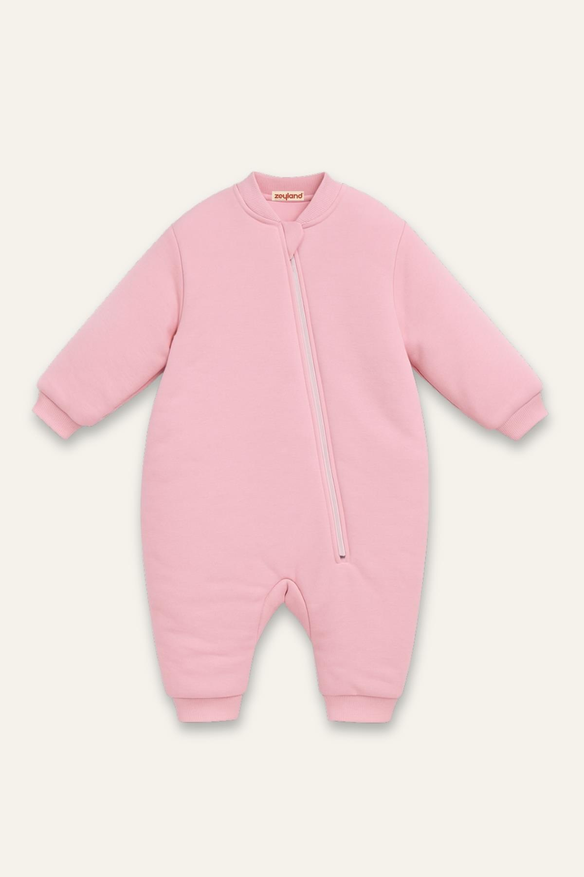 Unisex Çocuk Elyaf Dolgulu Uyku Tulumu  - Toz Pembe