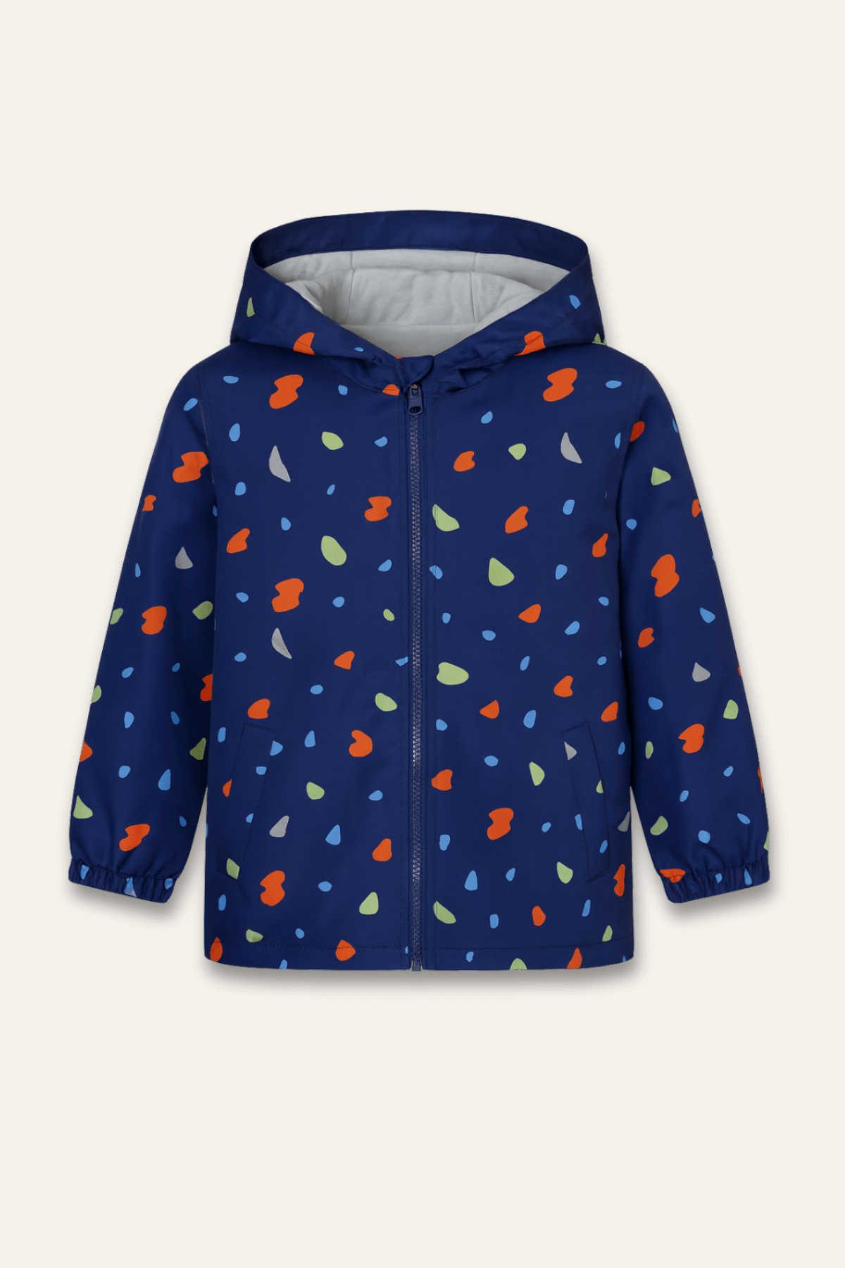 Unisex Çocuk Kapüşonlu Yağmurluk - Lacivert
