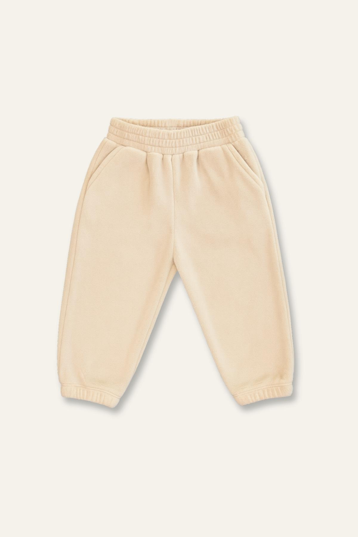 Unisex Çocuk Polar İkili Takım - Bej