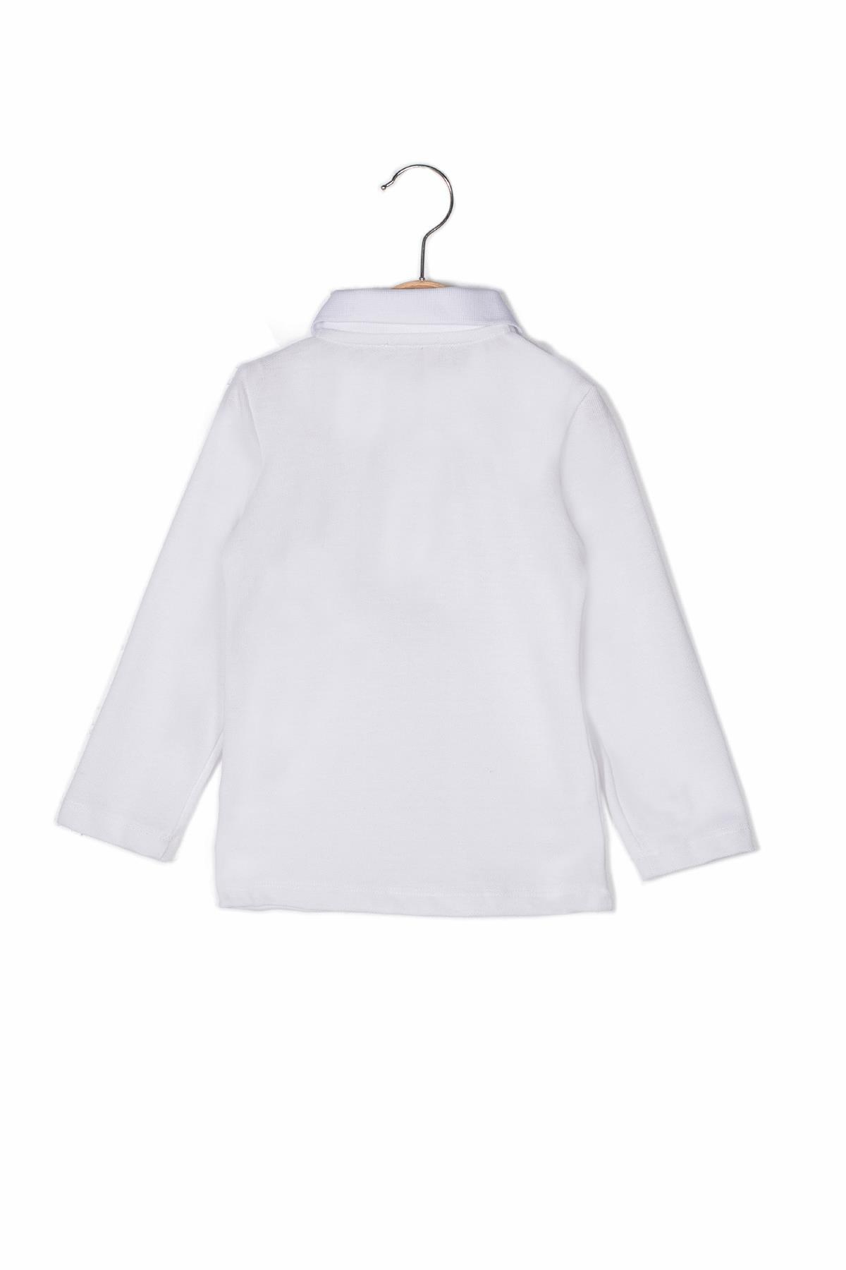 Unisex Çocuk Polo Yaka Uzun Kol T-shirt