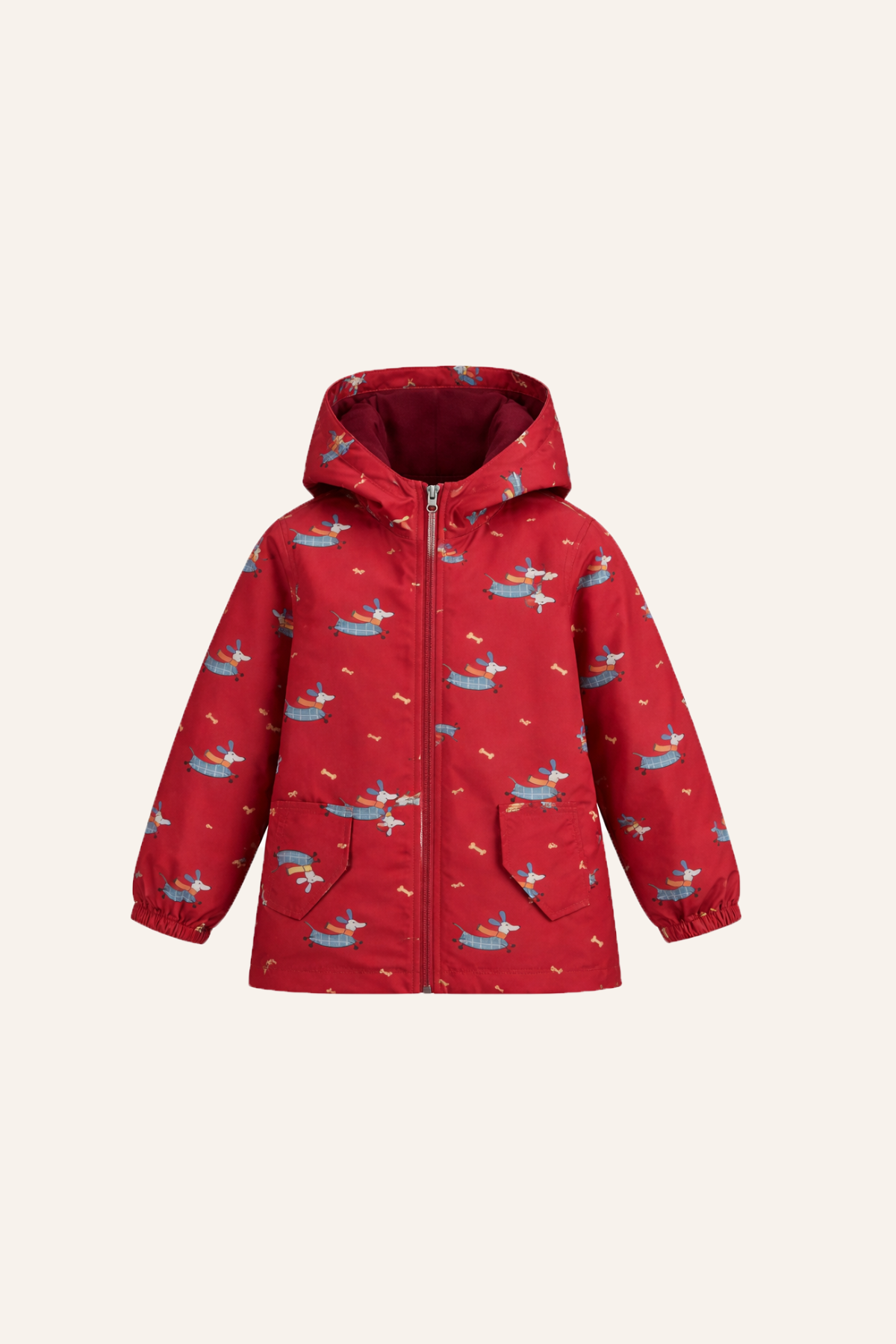 Unisex Çocuk Yağmurluk - Bordo