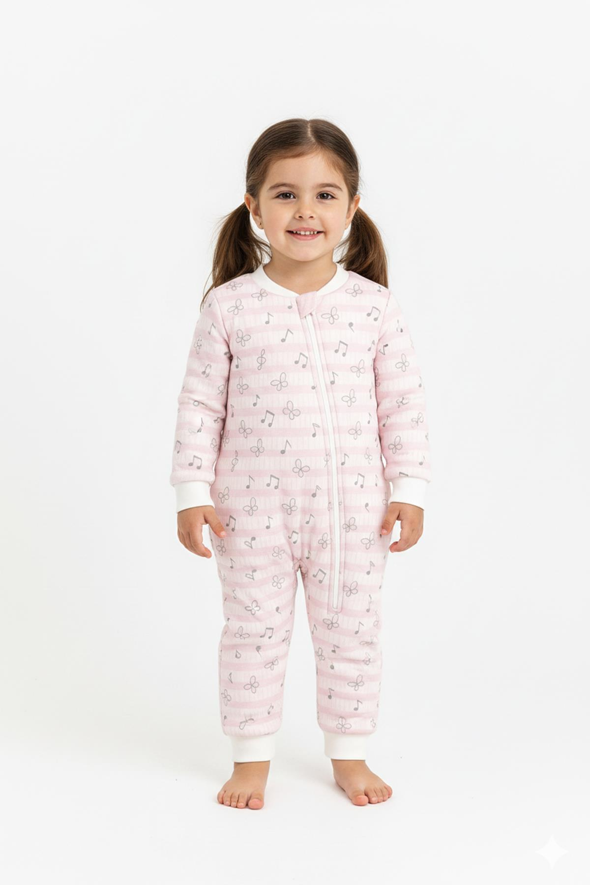 Unisex Elyaf Dolgulu Uyku Tulumu - Pembe