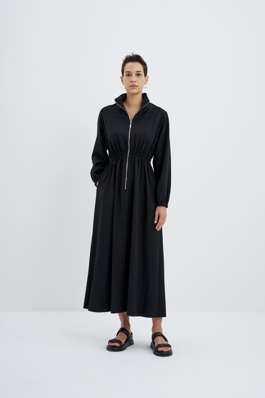 Fermuarlı Elbise{KATEGORİ}