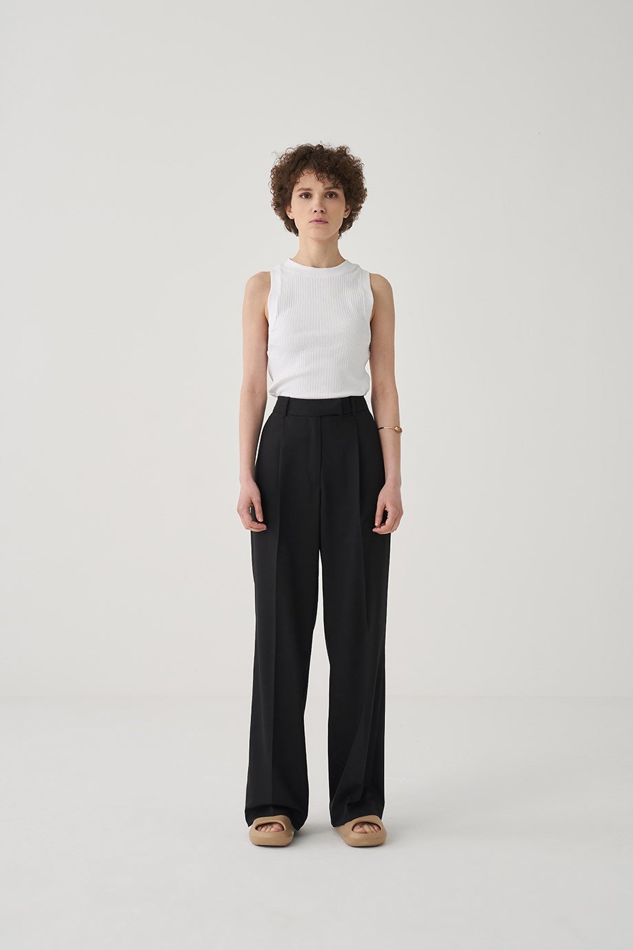 Pilili Geniş Paça Pantolon{KATEGORİ}