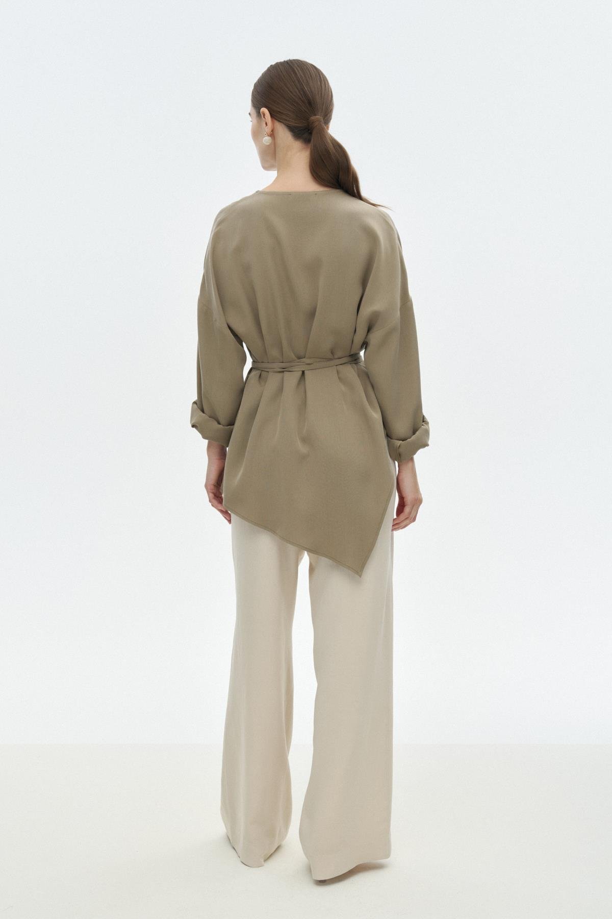 Asimetrik Tensel Bluz HAKİ{KATEGORİ}