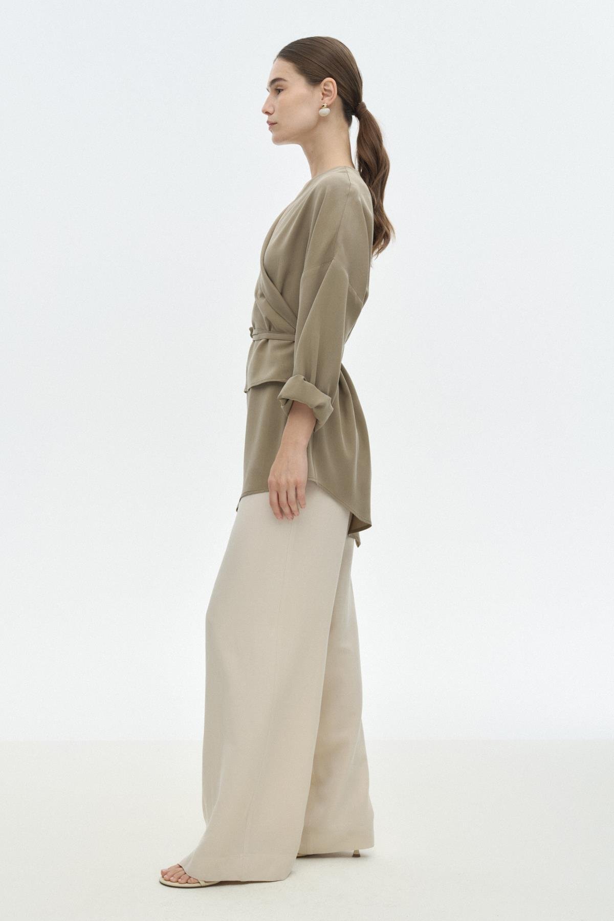 Asimetrik Tensel Bluz HAKİ{KATEGORİ}