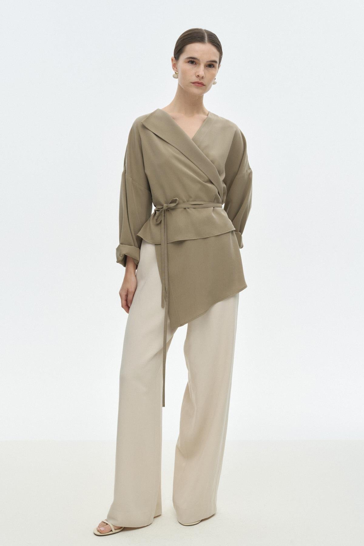 Asimetrik Tensel Bluz HAKİ{KATEGORİ}