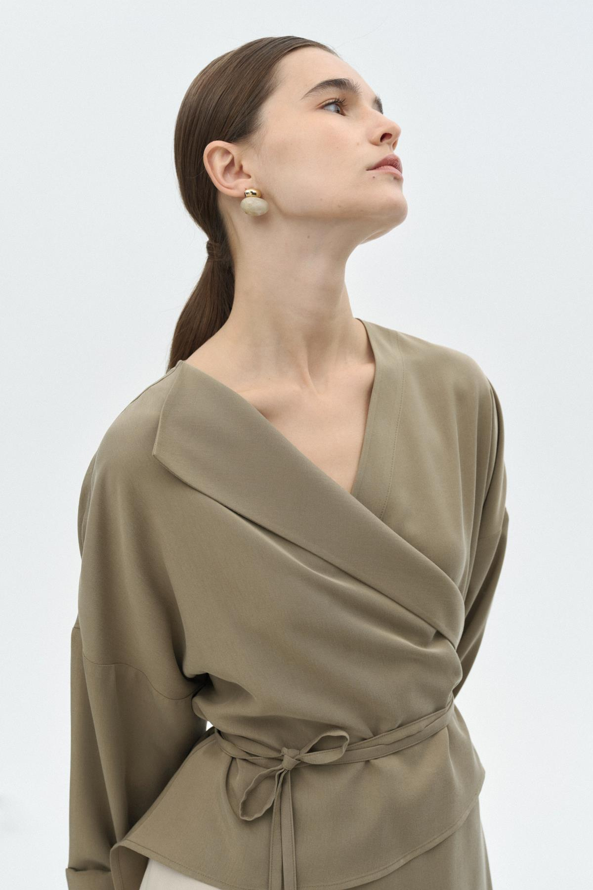 Asimetrik Tensel Bluz HAKİ{KATEGORİ}