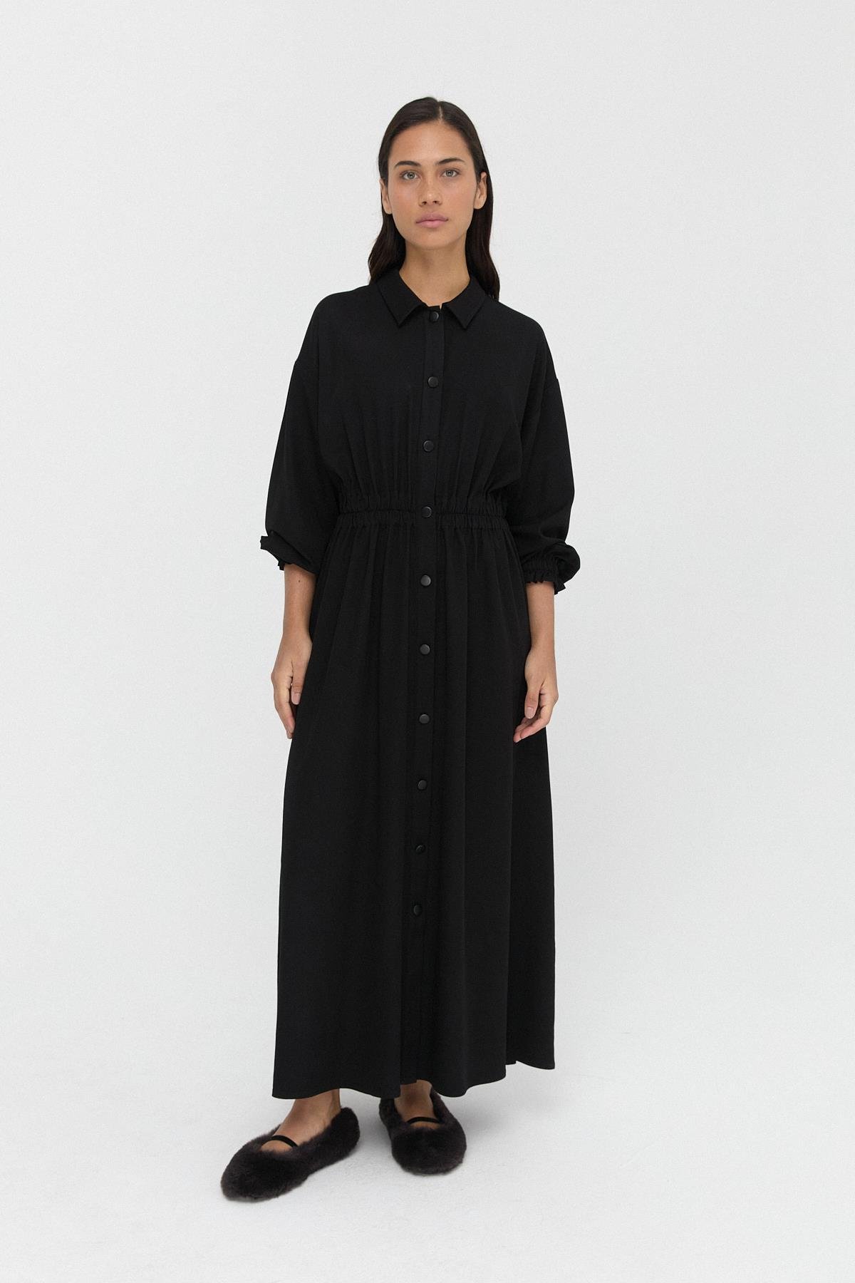Ruched Waist Dress{KATEGORİ}