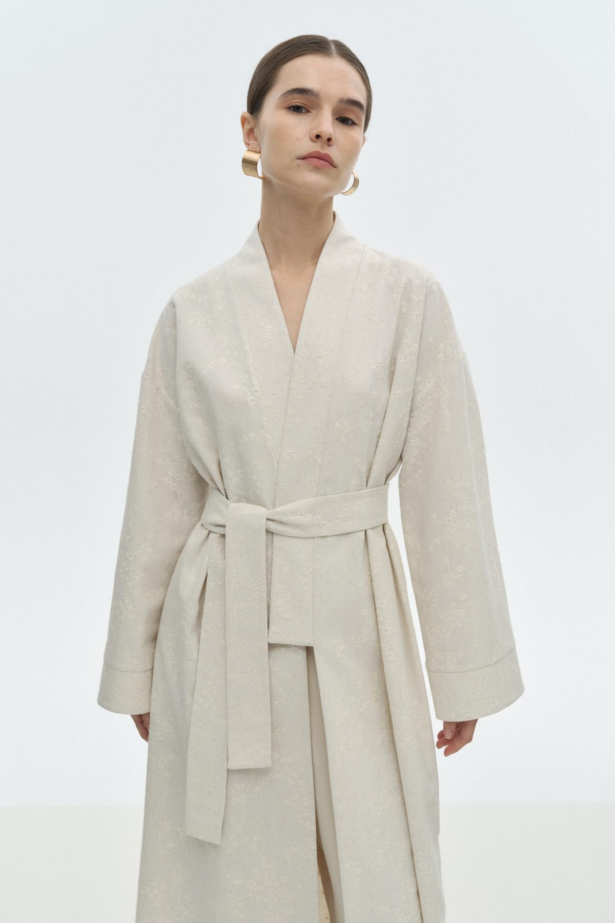 Brode Kimono BEJ{KATEGORİ}