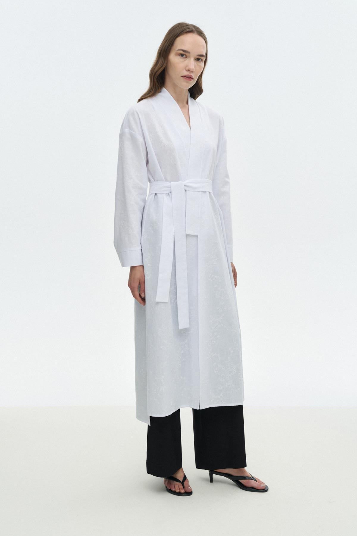 Brode Kimono BEYAZ{KATEGORİ}