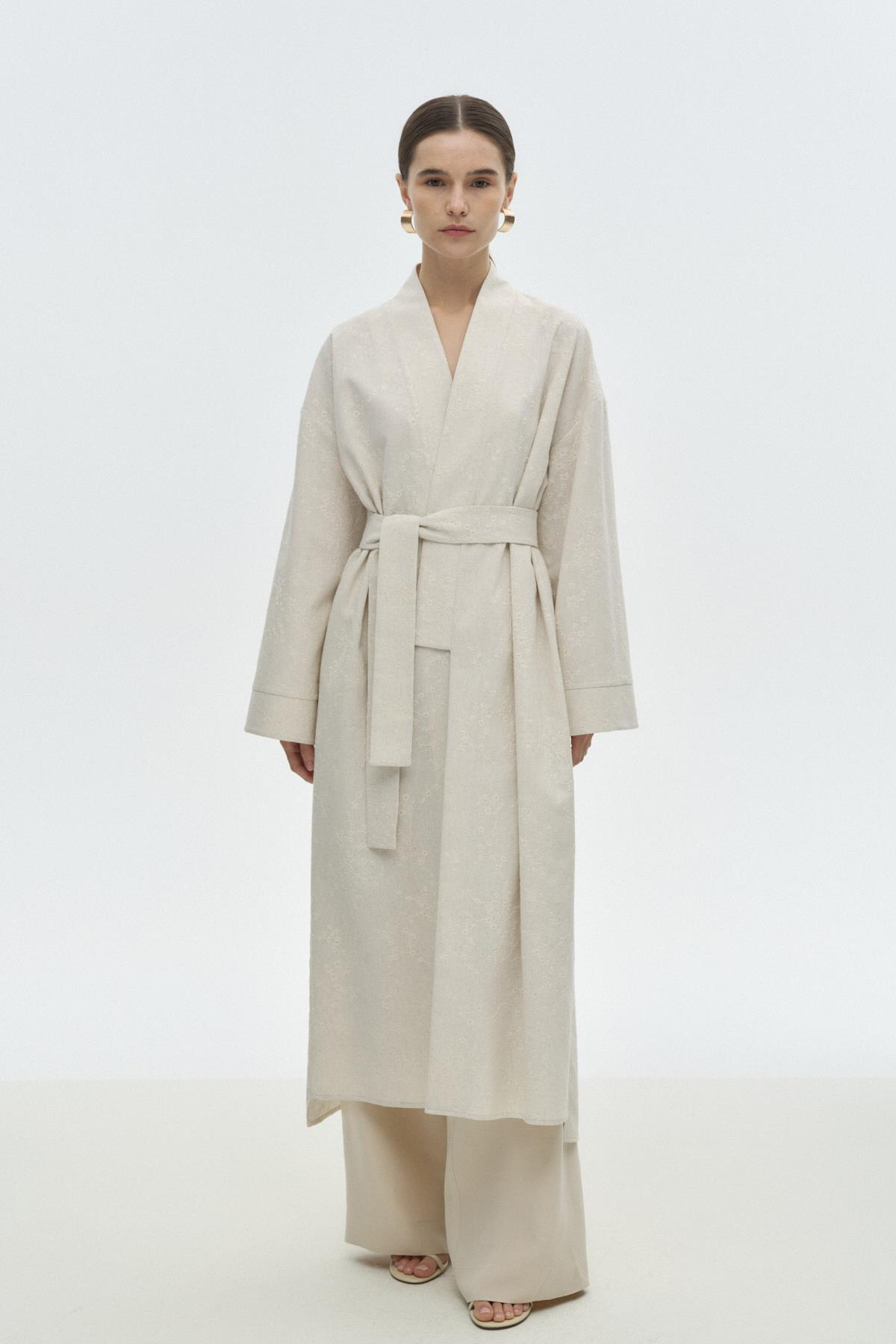 Brode Kimono BEJ{KATEGORİ}