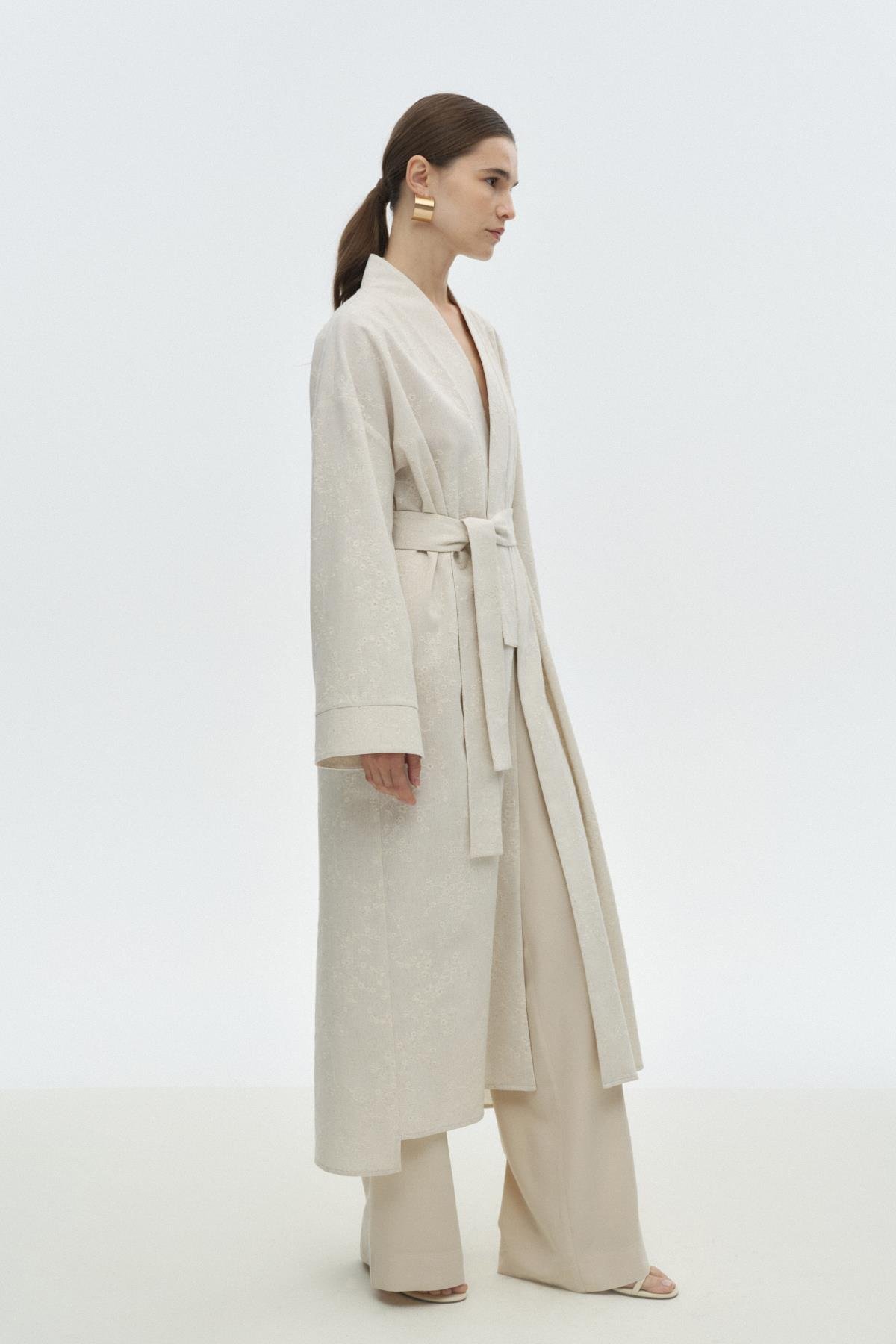 Brode Kimono BEJ{KATEGORİ}