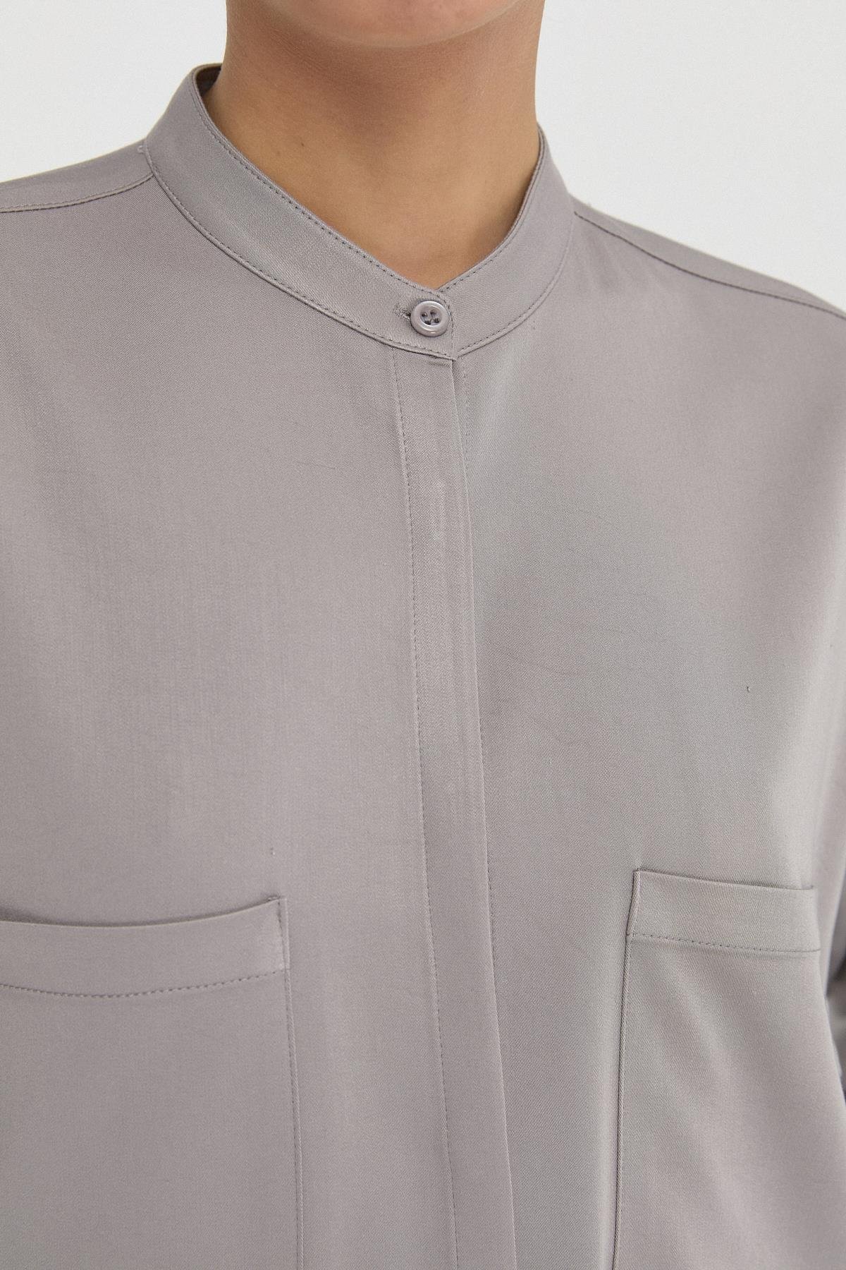 Büyük Cepli Kol Detaylı Gömlek{KATEGORİ}