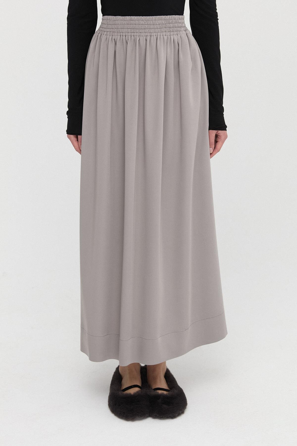 Büzgülü Pamuk Saten Etek{KATEGORİ}