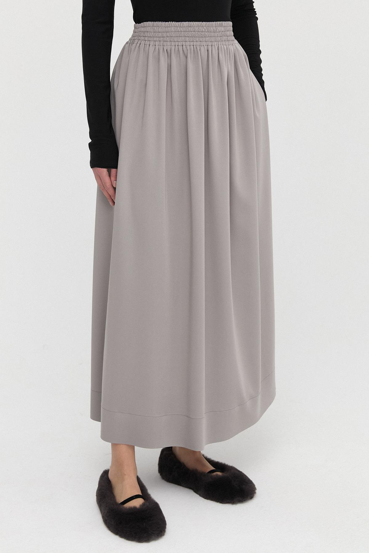 Büzgülü Pamuk Saten Etek{KATEGORİ}