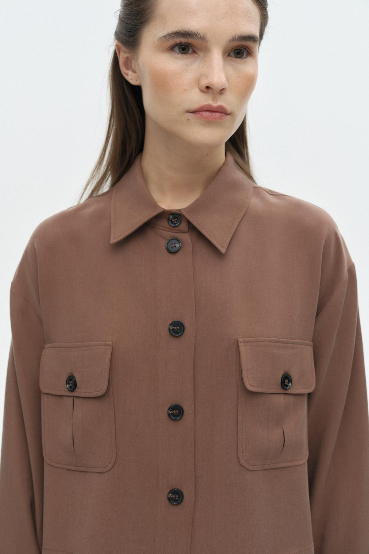 Cepli Crop Gömlek{KATEGORİ}