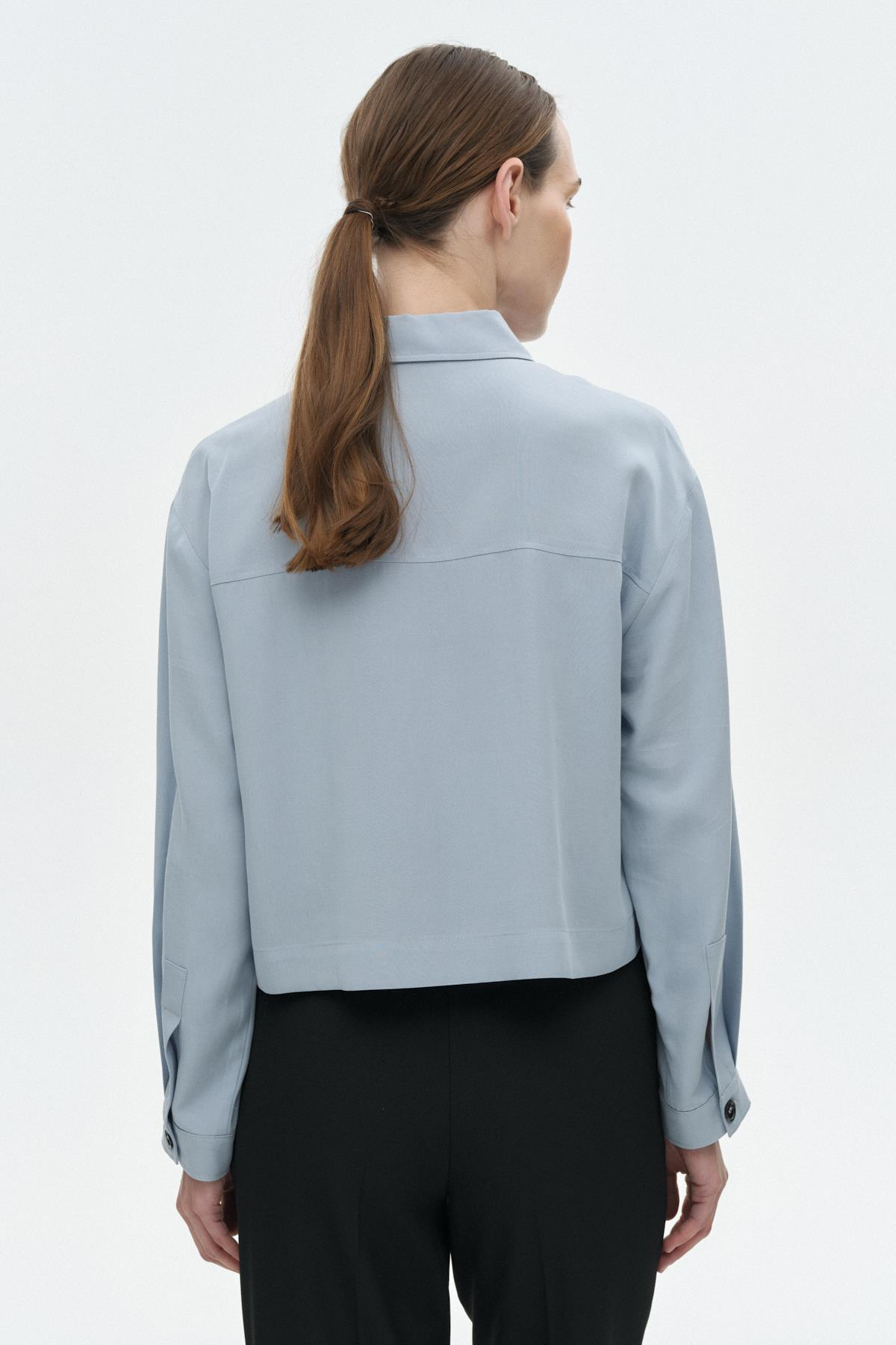 Cepli Crop Gömlek{KATEGORİ}