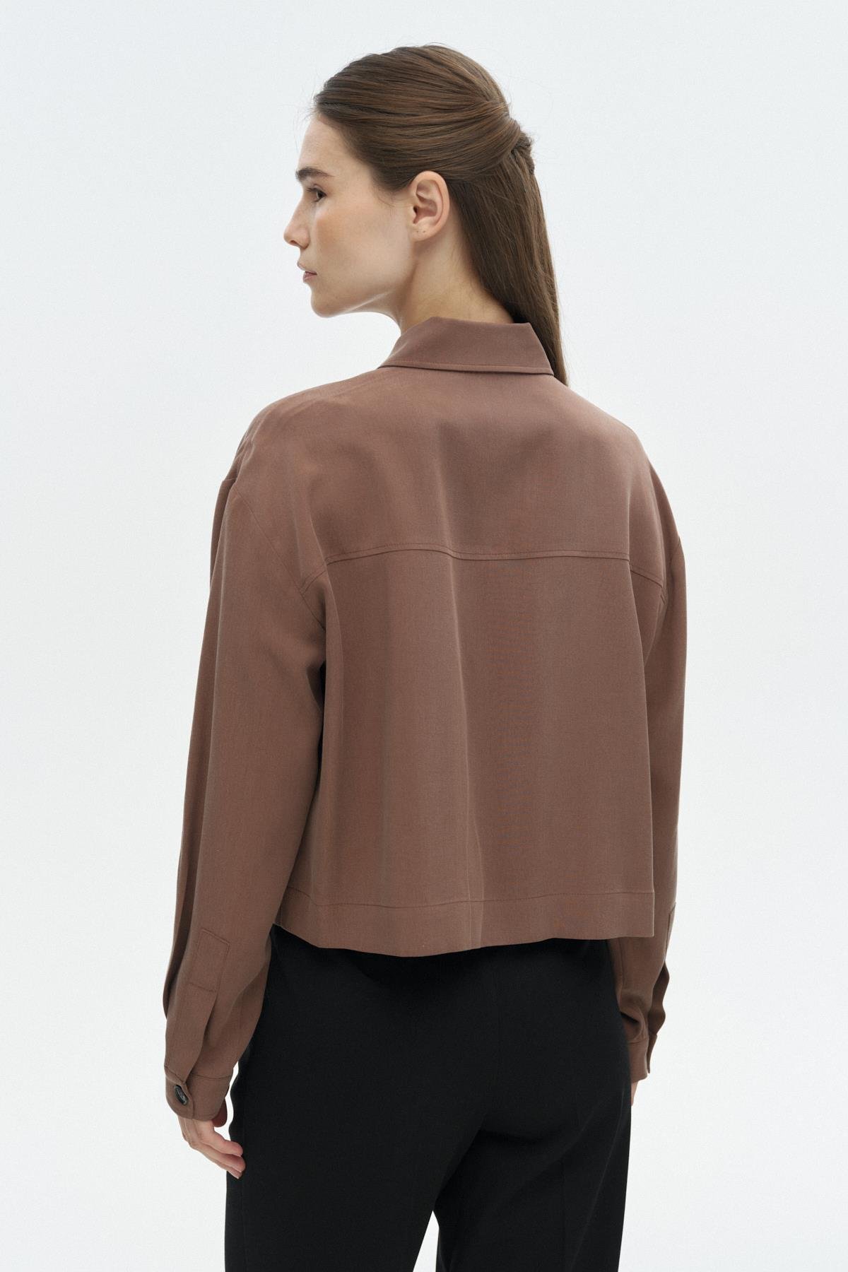 Cepli Crop Gömlek{KATEGORİ}