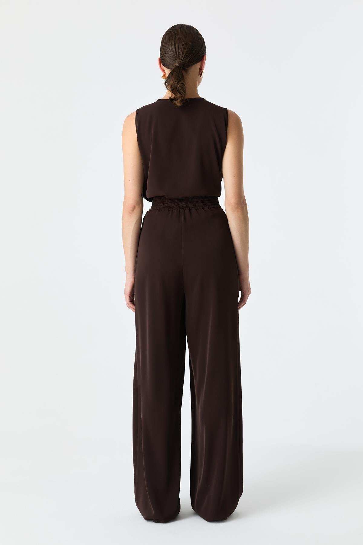 Çift Pilili Dökümlü Pantolon{KATEGORİ}