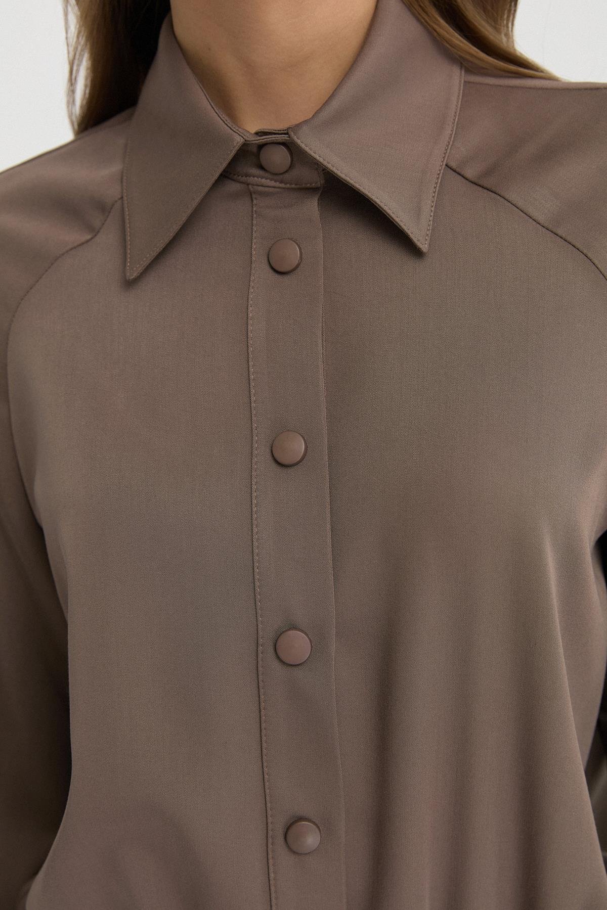 Çıtçıt Düğmeli Bomber Gömlek{KATEGORİ}