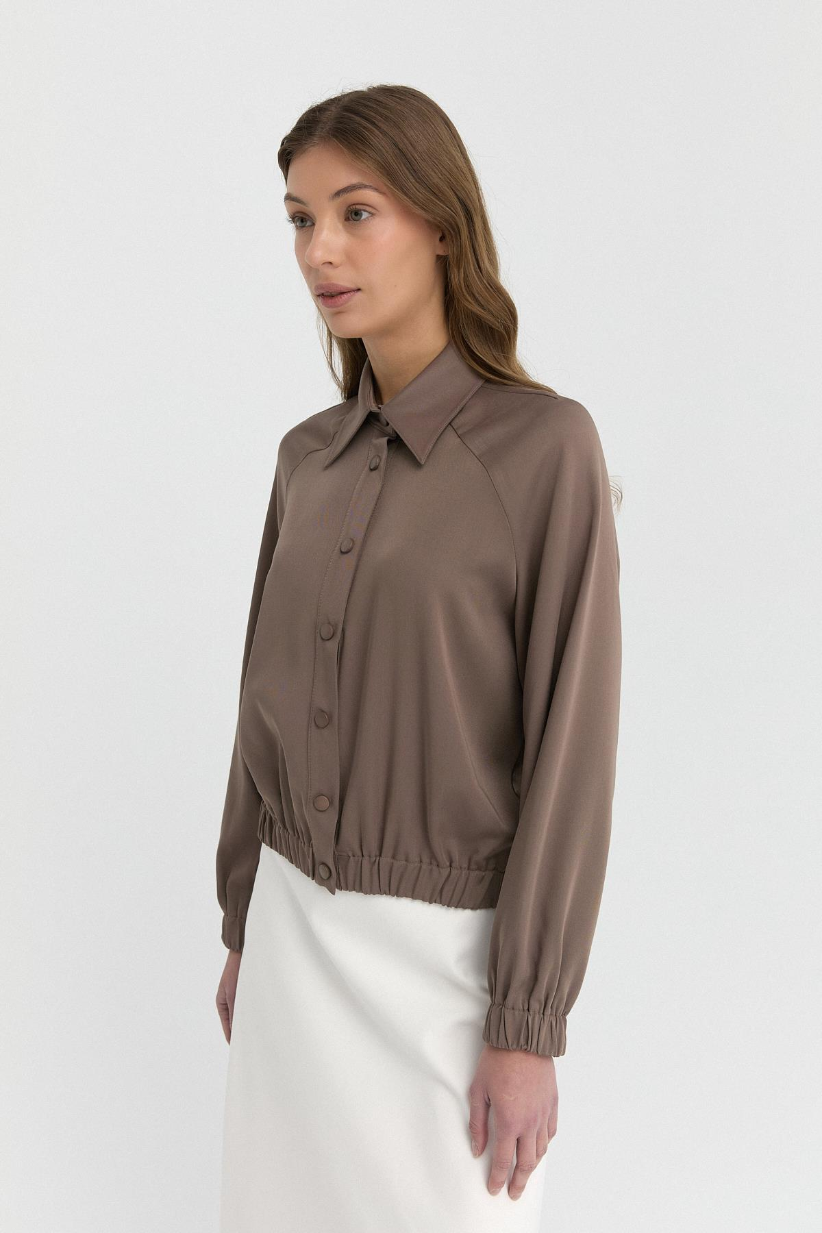 Çıtçıt Düğmeli Bomber Gömlek{KATEGORİ}