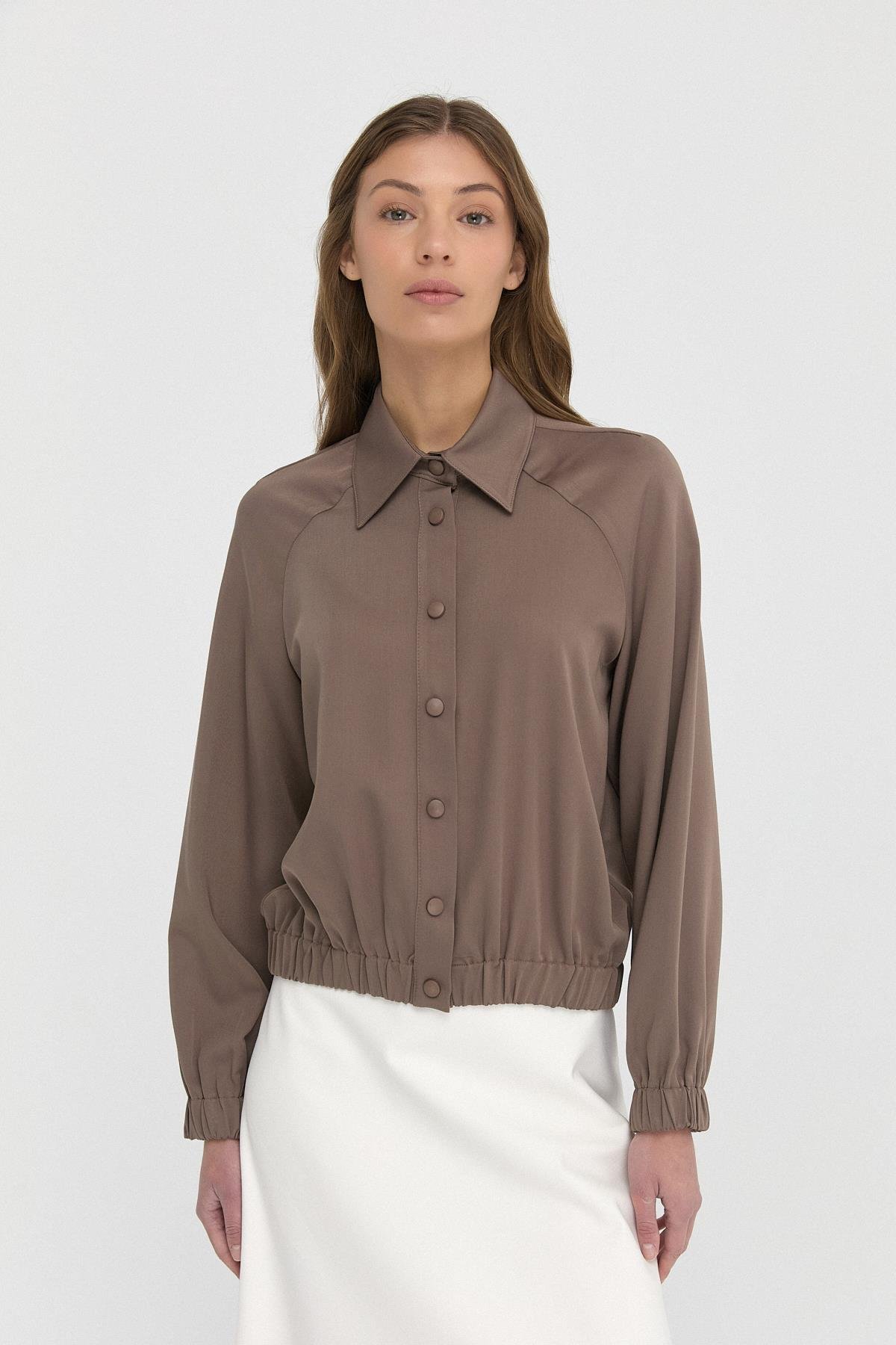 Çıtçıt Düğmeli Bomber Gömlek{KATEGORİ}