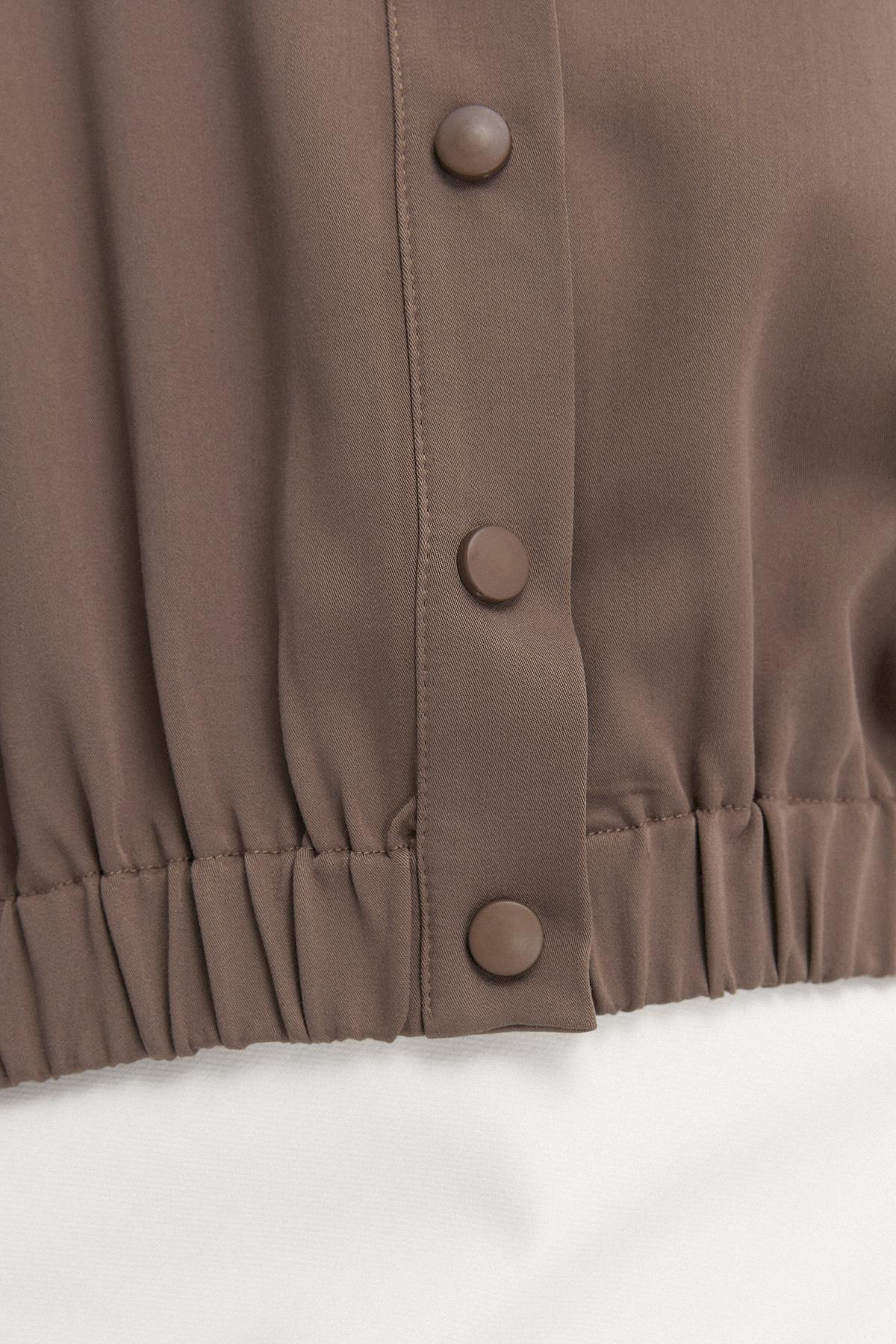 Çıtçıt Düğmeli Bomber Gömlek{KATEGORİ}