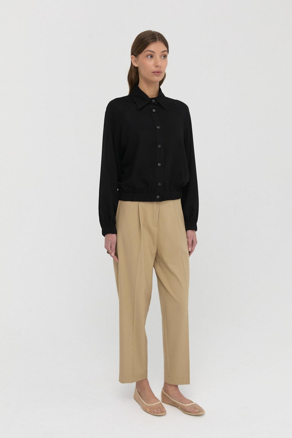 Çıtçıt Düğmeli Bomber Gömlek{KATEGORİ}