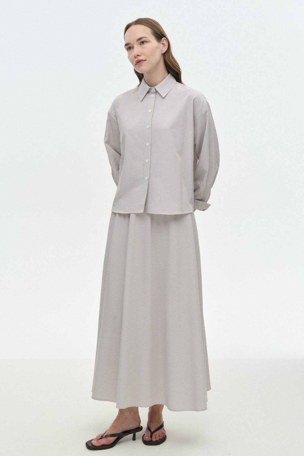 Çizgili Poplin Takım{KATEGORİ}