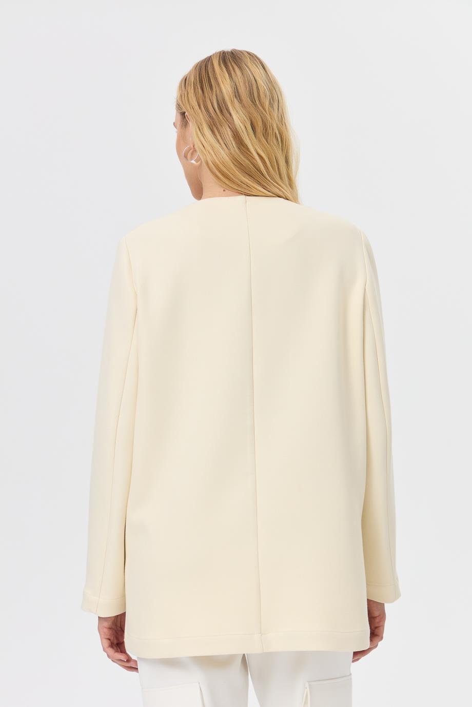 Deep V-Neck Blouse{KATEGORİ}