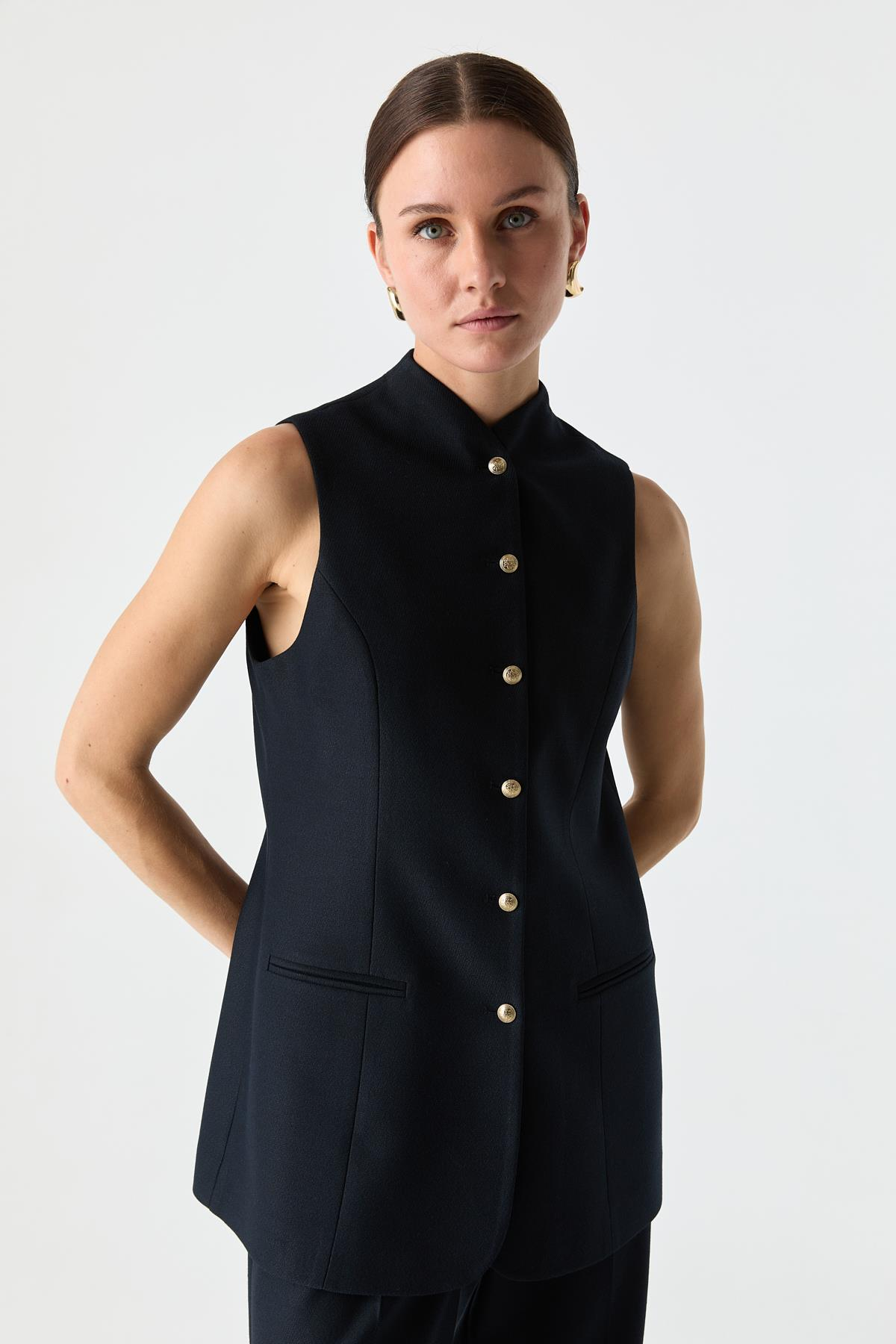 Dore Düğmeli Takım Yelek{KATEGORİ}