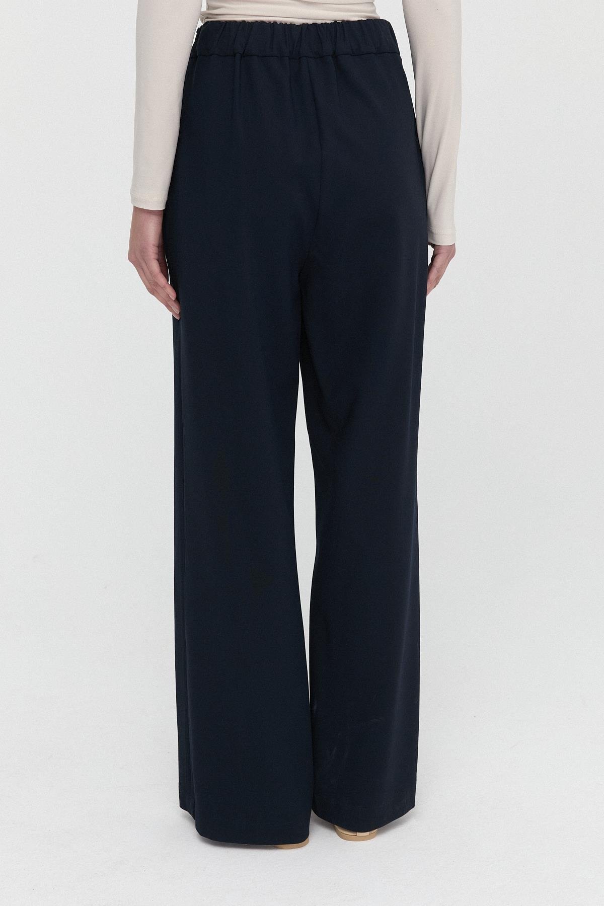 Elastik Bel Bantlı Bol Pantolon{KATEGORİ}