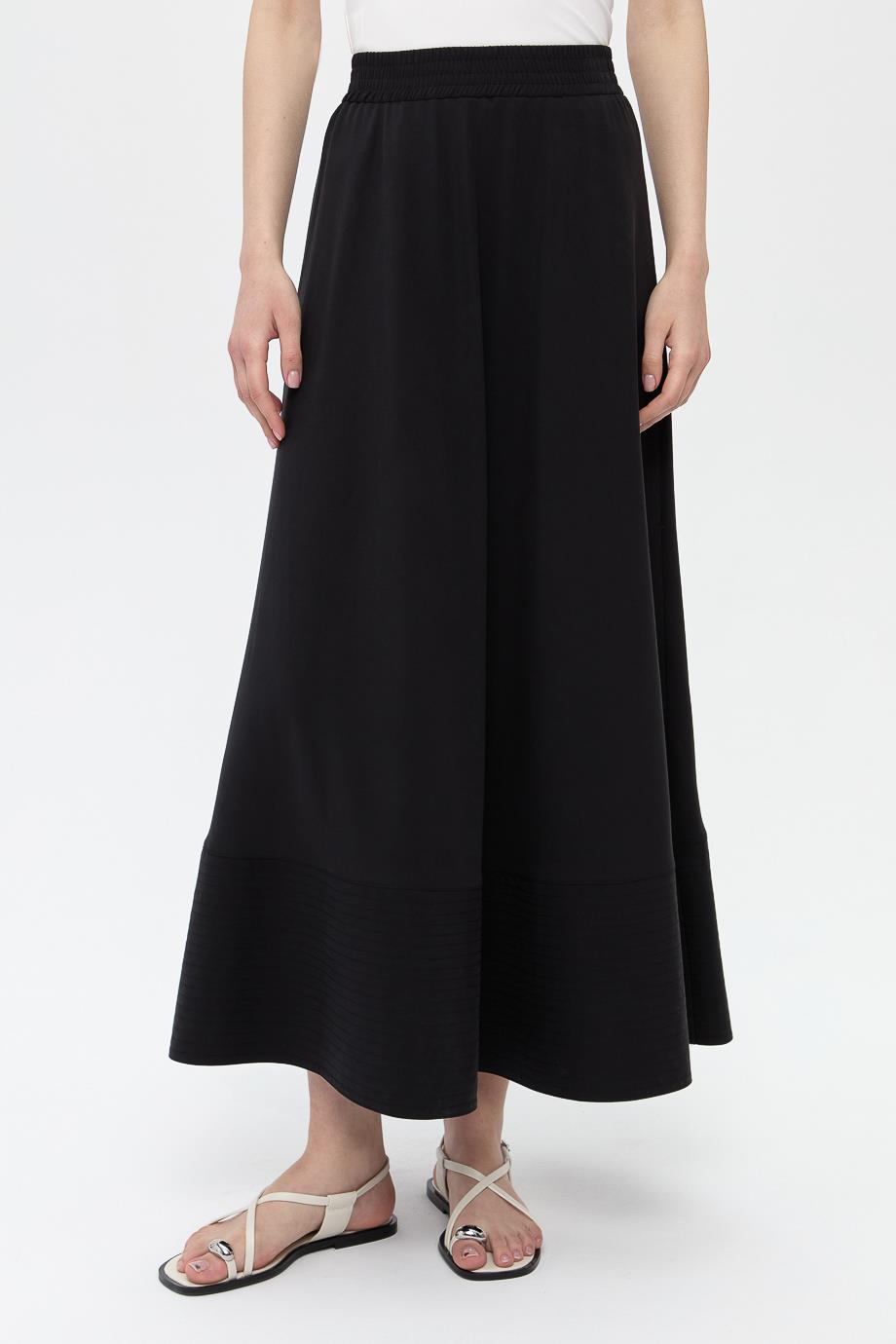 Elastik Belli Dikiş Detaylı Etek{KATEGORİ}