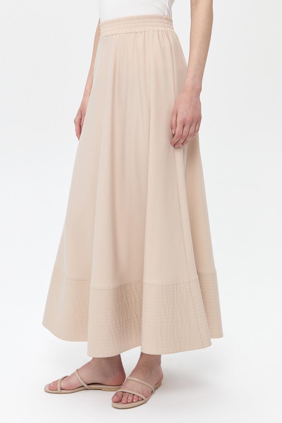 Elastik Belli Dikiş Detaylı Etek{KATEGORİ}