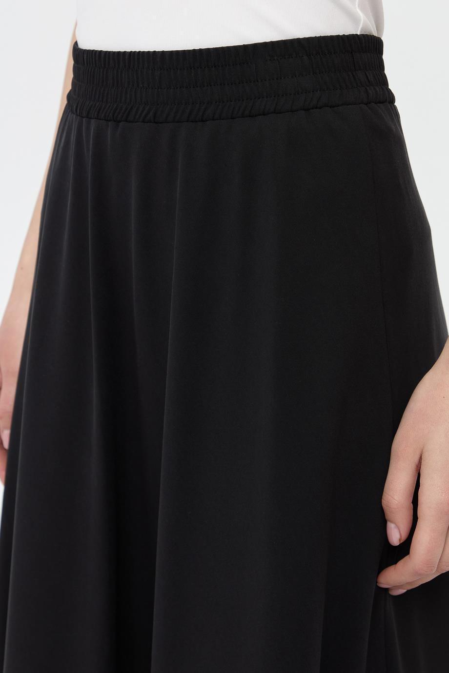 Elastik Belli Dikiş Detaylı Etek{KATEGORİ}