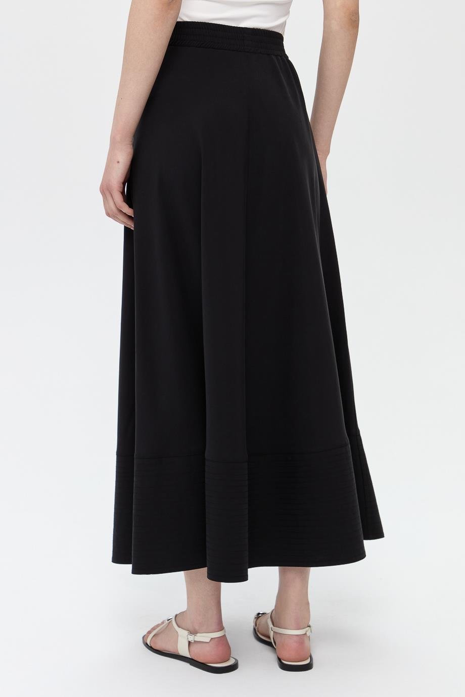 Elastik Belli Dikiş Detaylı Etek{KATEGORİ}