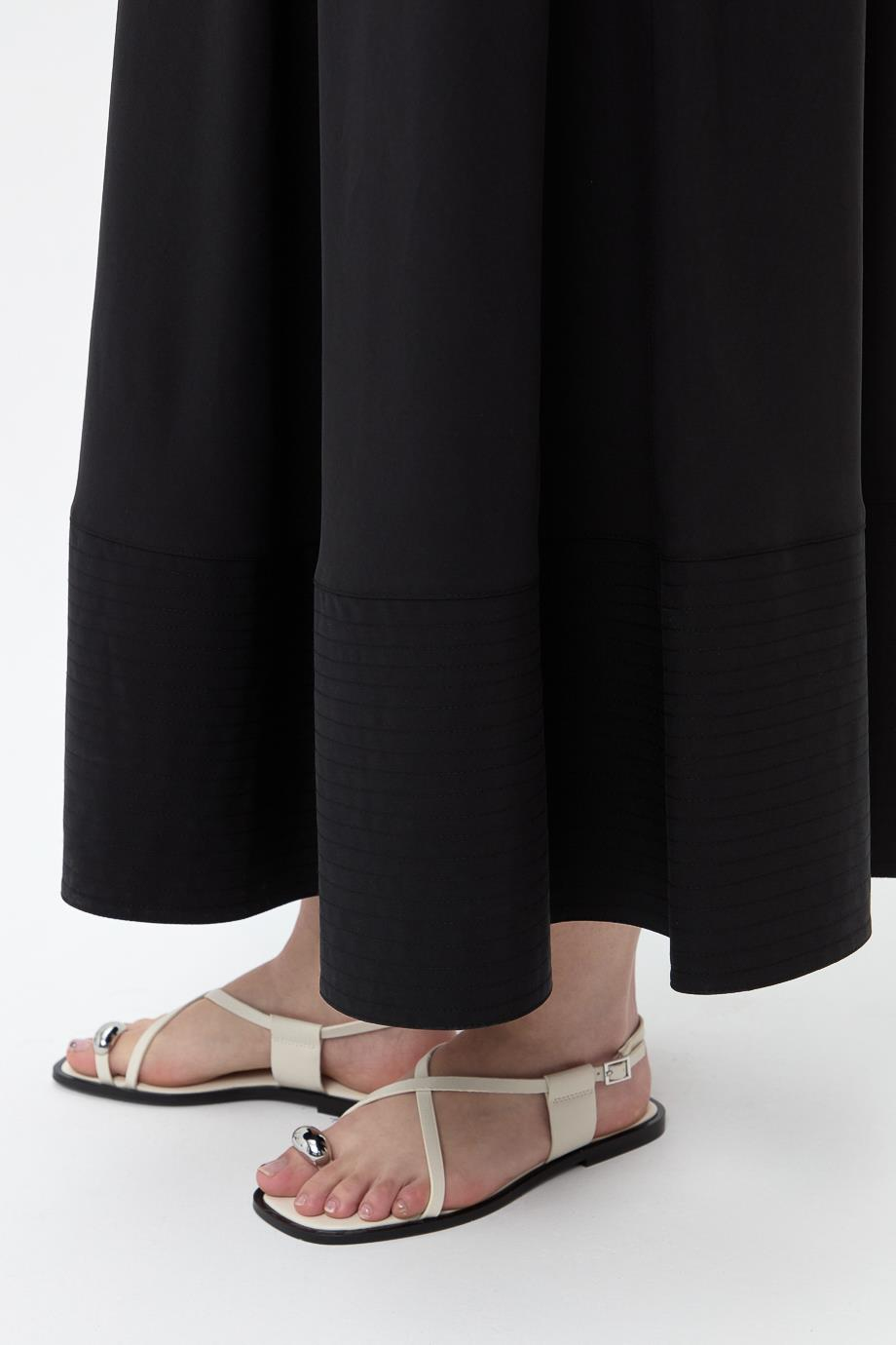 Elastik Belli Dikiş Detaylı Etek{KATEGORİ}