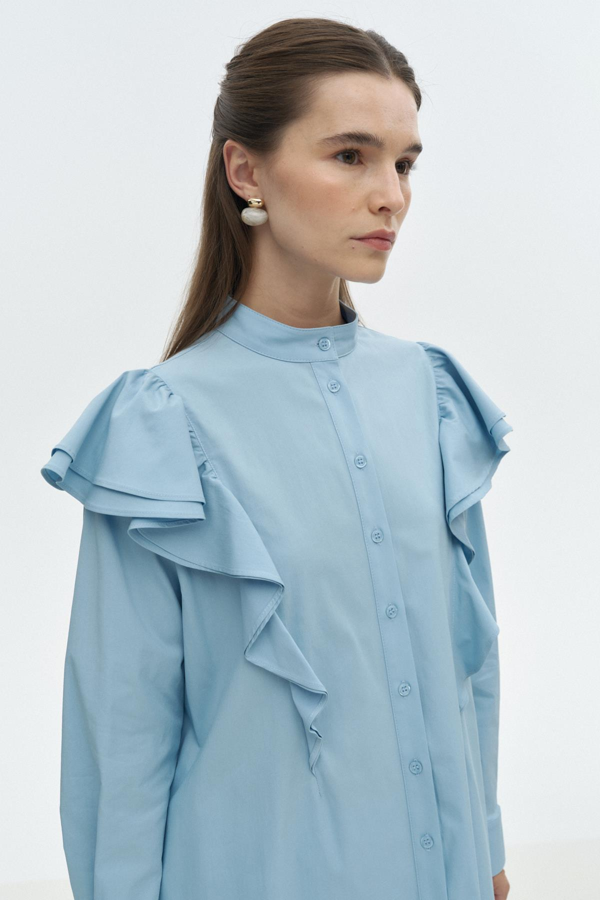 Fırfır Detaylı Gömlek{KATEGORİ}