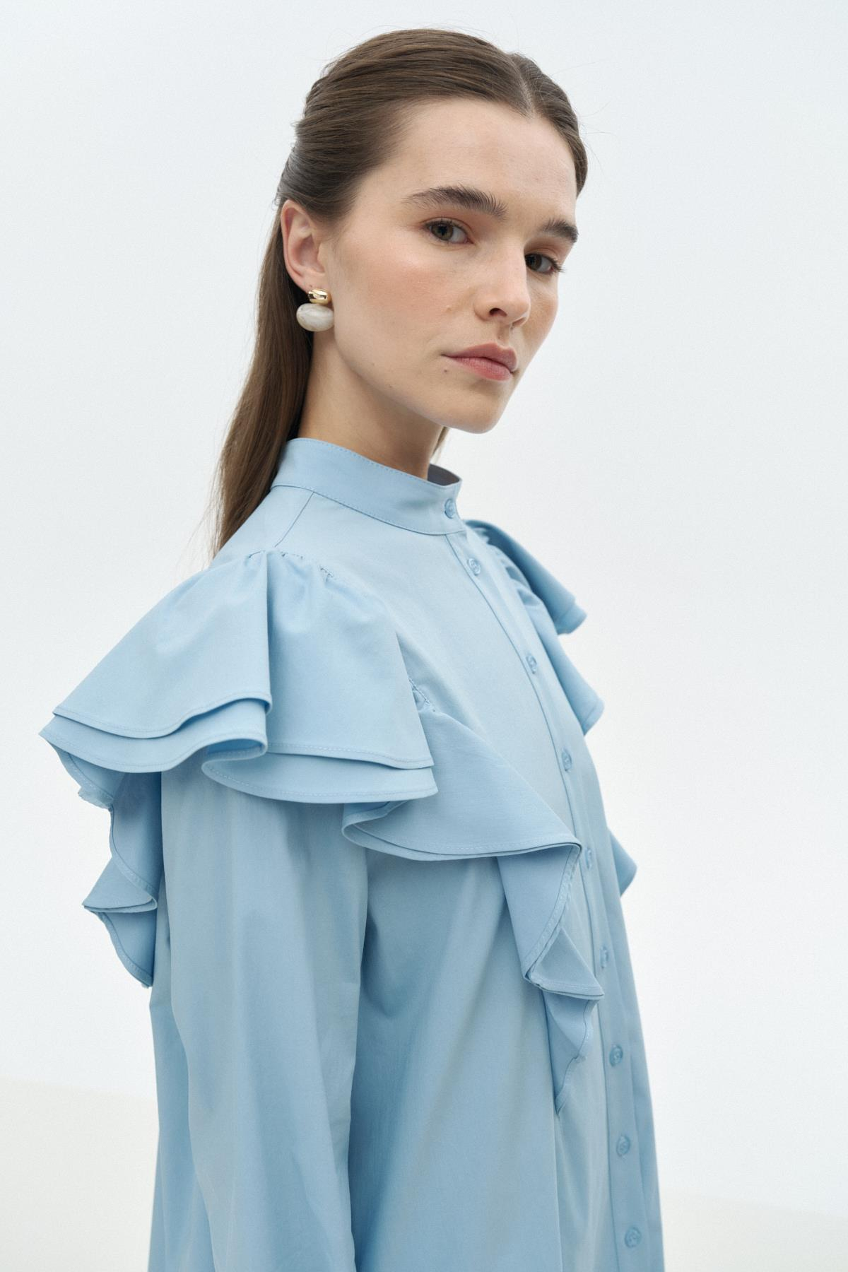 Fırfır Detaylı Gömlek{KATEGORİ}