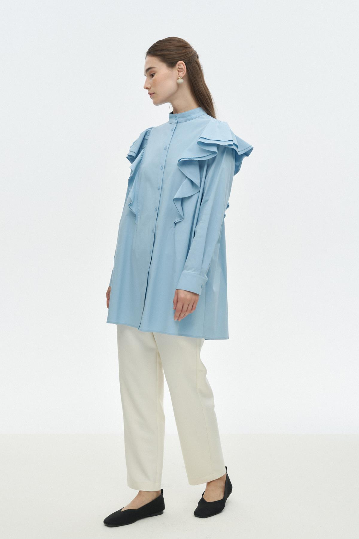 Fırfır Detaylı Gömlek{KATEGORİ}