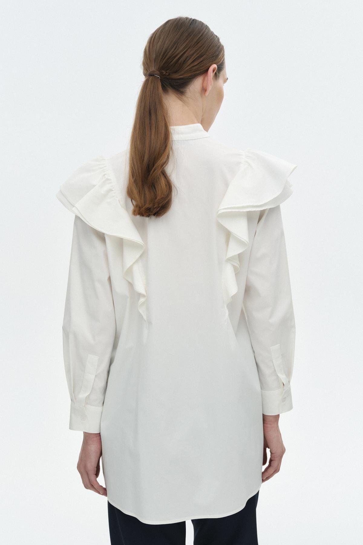 Fırfır Detaylı Gömlek{KATEGORİ}